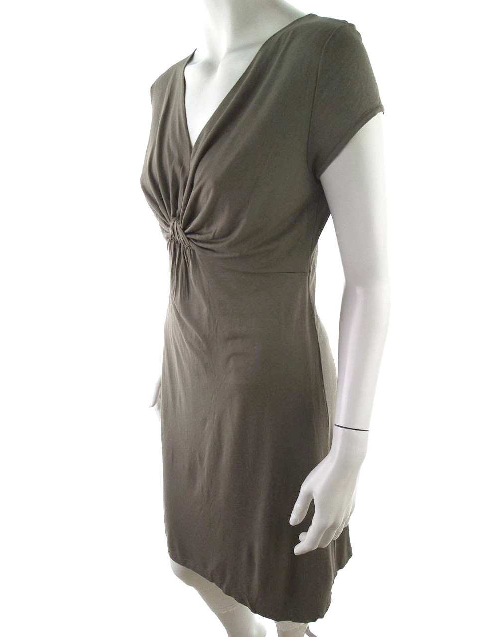 Anna Field Rozmiar 38 Kolor Brązowy W serek Sukienka Sheath Krótki rękaw Do Kolan Materiał Wiskoza Anna Field Rozmiar 38 Kolor Brązowy W serek Sukienka Sheath Krótki rękaw Do Kolan Materiał Wiskoza