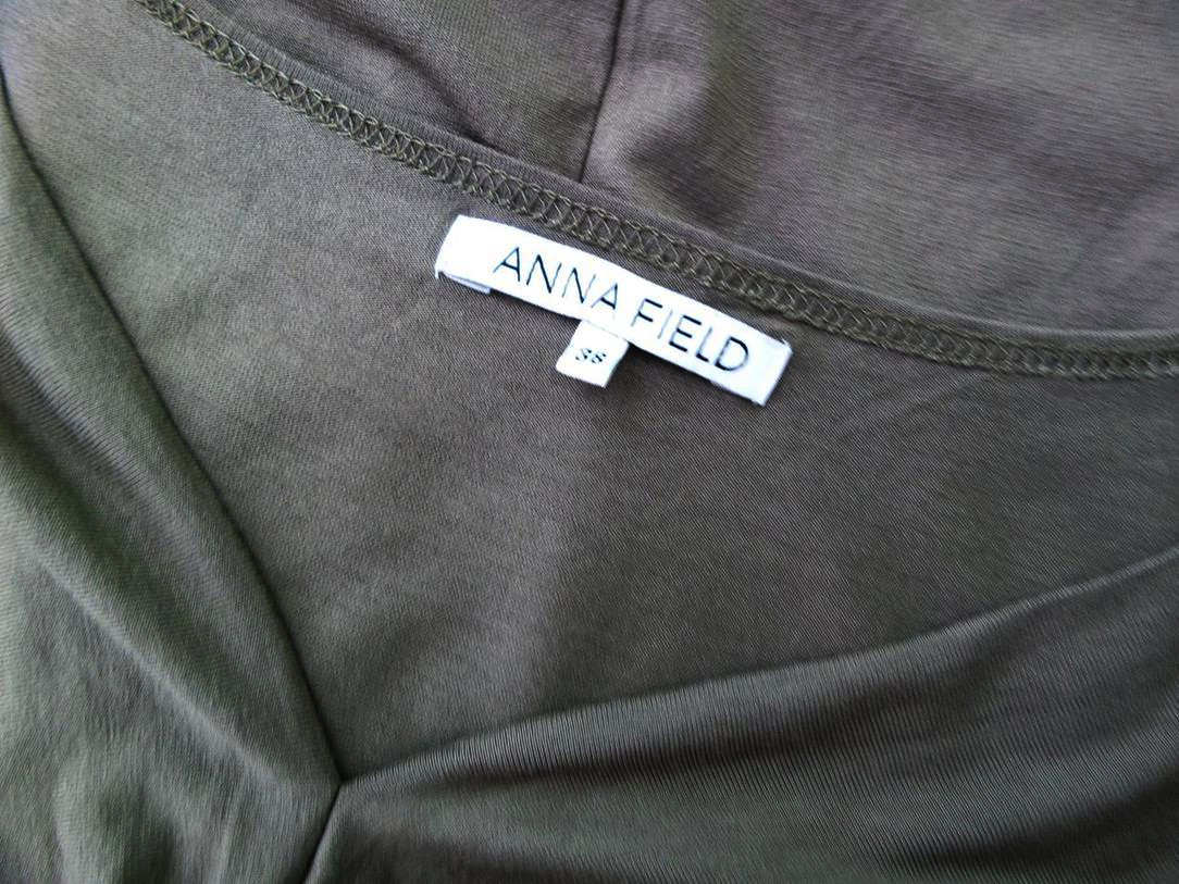 Anna Field Rozmiar 38 Kolor Brązowy W serek Sukienka Sheath Krótki rękaw Do Kolan Materiał Wiskoza Anna Field Rozmiar 38 Kolor Brązowy W serek Sukienka Sheath Krótki rękaw Do Kolan Materiał Wiskoza