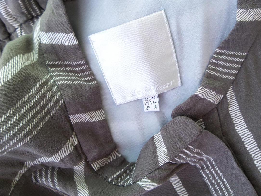 InWear Rozmiar 42 Okrągły dekolt Sukienka Koszulowa Bezrękawnik Midi Materiał Wiskoza 100% InWear Rozmiar 42 Okrągły dekolt Sukienka Koszulowa Bezrękawnik Midi Materiał Wiskoza 100%