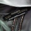 ALL SAINTS Rozmiar 32 Kolor Szary Okrągły dekolt Sukienka Mini Bezrękawnik Krótka Materiał Jedwab 100%