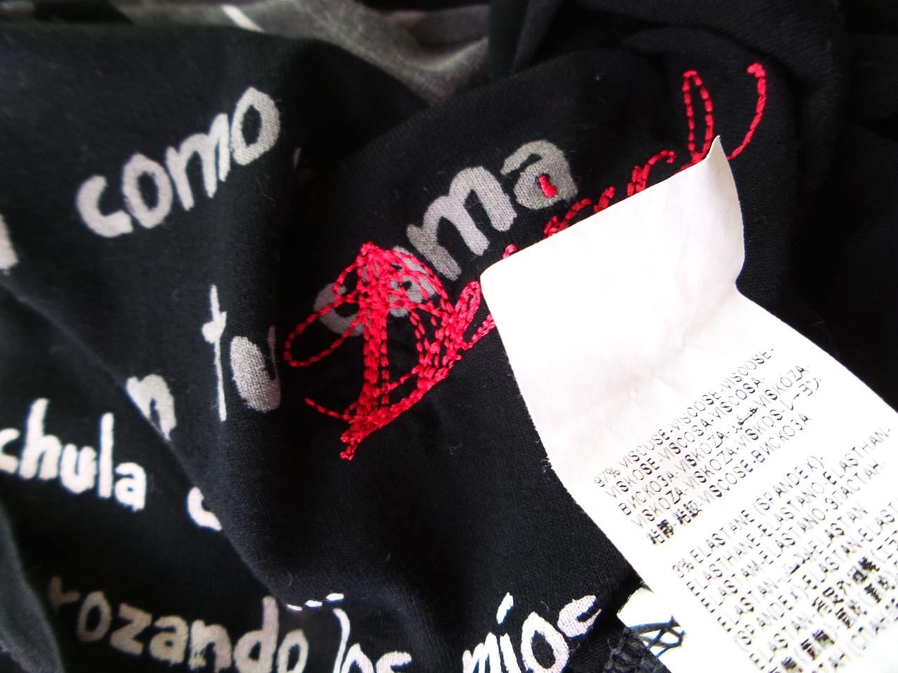 DESIGUAL Rozmiar XS Kolor Czarny Okrągły dekolt Tunika Bluzka Bezrękawnik Materiał Wiskoza