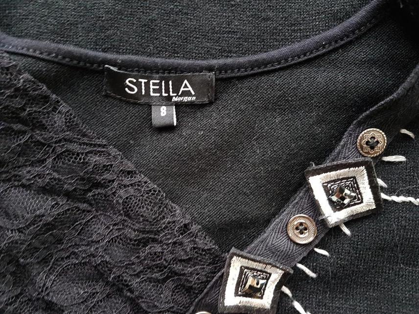 STELLA MORGAN Rozmiar 8 (36) Kolor Czarny Okrągły dekolt Sukienka Sweterkowa Długi rękaw Krótka Materiał Akryl STELLA MORGAN Rozmiar 8 (36) Kolor Czarny Okrągły dekolt Sukienka Sweterkowa Długi rękaw Krótka Materiał Akryl
