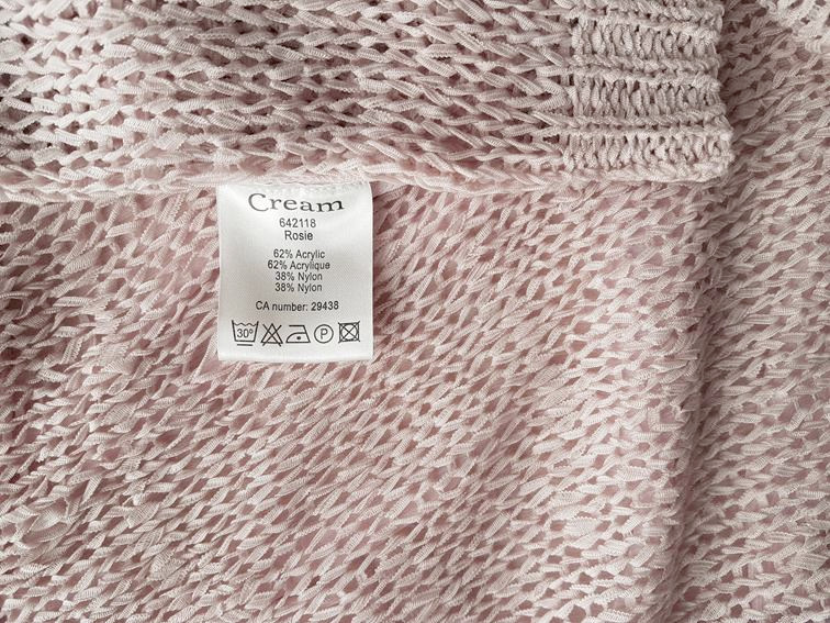 20180716_142906.jpg Cream Rozmiar XS Kolor Pudrowy Róż W łódkę Sweter Rękaw 3/4 Materiał Akryl Otwarta dzianina