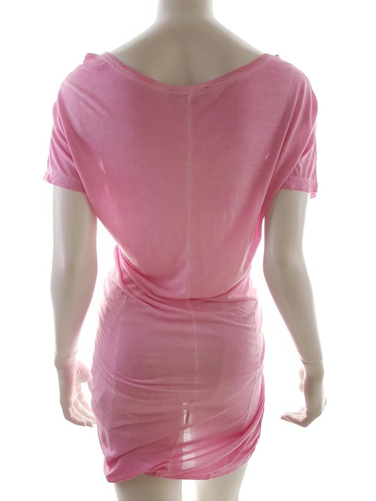 Ilse jacobsen hornbaek Rozmiar S Kolor Różowy W łódkę Sukienka Bodycon Krótki rękaw Do Kolan Materiał Wiskoza 100% Ilse jacobsen hornbaek Rozmiar S Kolor Różowy W łódkę Sukienka Bodycon Krótki rękaw Do Kolan Materiał Wiskoza 100%