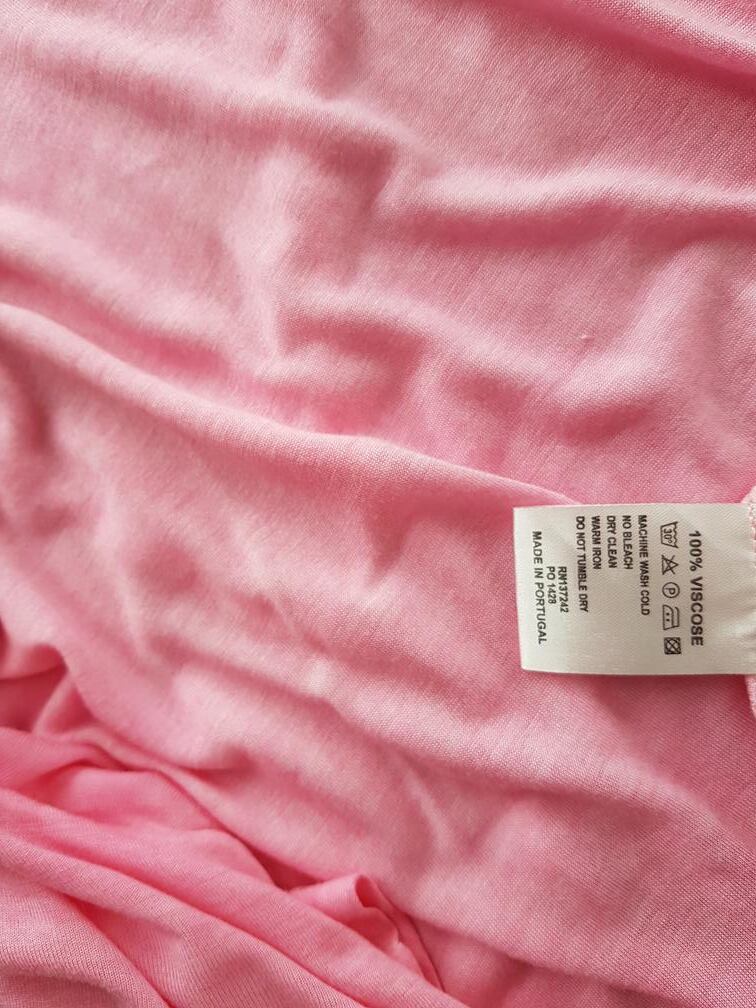 Ilse jacobsen hornbaek Rozmiar S Kolor Różowy W łódkę Sukienka Bodycon Krótki rękaw Do Kolan Materiał Wiskoza 100% Ilse jacobsen hornbaek Rozmiar S Kolor Różowy W łódkę Sukienka Bodycon Krótki rękaw Do Kolan Materiał Wiskoza 100%