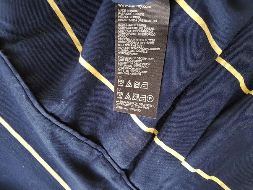 Tommy hilfiger Rozmiar 8 (36) Kolor Granatowy Okrągły dekolt Sukienka A-Line Bezrękawnik Do Kolan Materiał Bawełna 100% Tommy hilfiger Rozmiar 8 (36) Kolor Granatowy Okrągły dekolt Sukienka A-Line Bezrękawnik Do Kolan Materiał Bawełna 100%