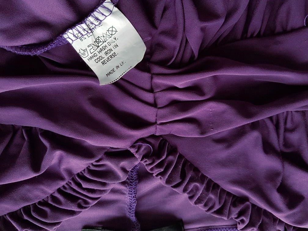 ASOS Rozmiar 12 (40) Kolor Fioletowy Halter Sukienka Mini Bezrękawnik Krótka
