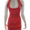 Lili Rozmiar 8 (36) Kolor Czerwony Halter Sukienka Bodycon Bezrękawnik Do Kolan Materiał Rayon