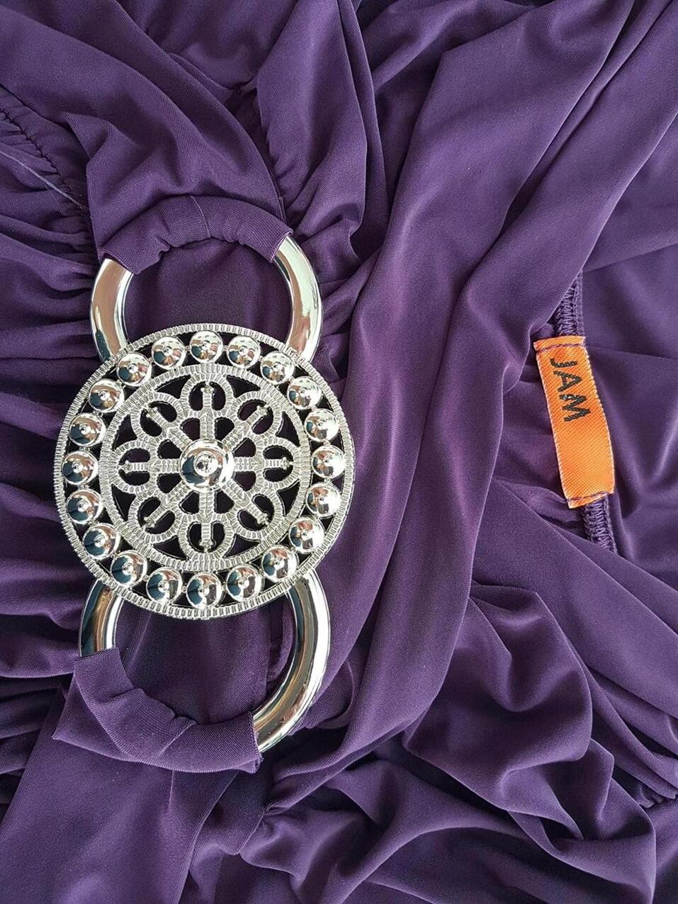 Jam Rozmiar XL Kolor Fioletowy Dekolt Serce Suknia Balowa Sukienka Wieczorowa Bezrękawnik Midi Jam Rozmiar XL Kolor Fioletowy Dekolt Serce Suknia Balowa Sukienka Wieczorowa Bezrękawnik Midi