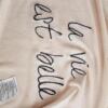 Nine Savannah Miller Rozmiar 10 (38) Kolor Beżowy Crew Neck T-Shirt Krótki rękaw
