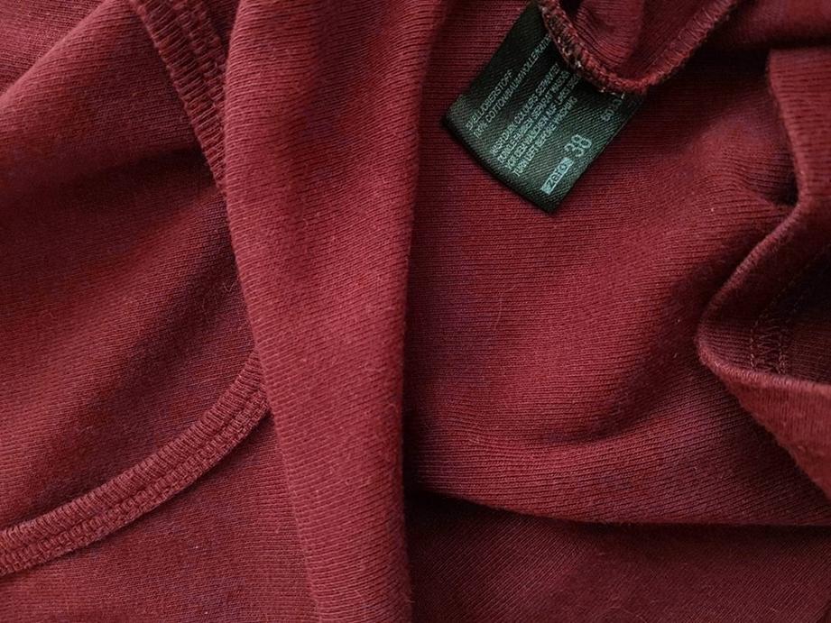 Zero Rozmiar 38 Kolor Bordowy Okrągły dekolt Bluzka Bezrękawnik Materiał Bawełna 100%
