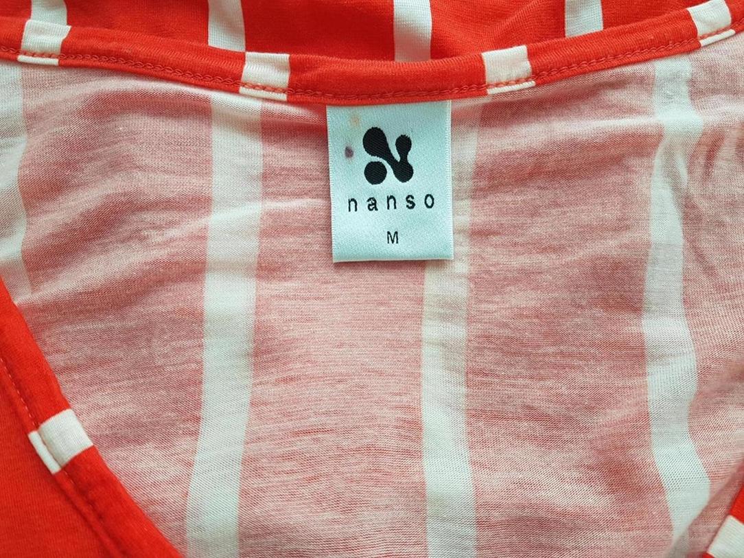 NANSO Rozmiar M Kolor Pomarańczowy Okrągły dekolt Sukienka Mini Rękaw 3/4 Krótka Materiał Lyocell NANSO Rozmiar M Kolor Pomarańczowy Okrągły dekolt Sukienka Mini Rękaw 3/4 Krótka Materiał Lyocell