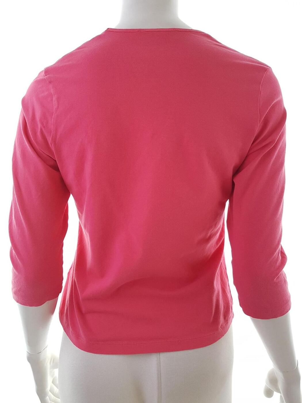 20180731_144435.jpg Elisa cavaletti Rozmiar L Kolor Różowy Crew Neck Bluzka Rękaw 3/4 Materiał Bawełna
