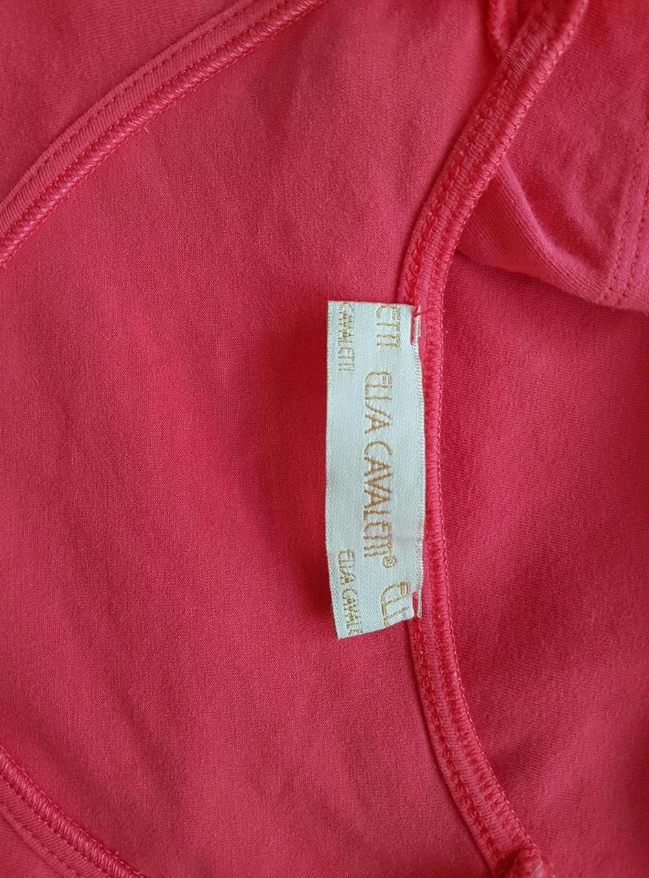 20180731_144500.jpg Elisa cavaletti Rozmiar L Kolor Różowy Crew Neck Bluzka Rękaw 3/4 Materiał Bawełna