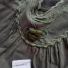 Vila Rozmiar M Kolor Khaki W serek Sukienka Mini Rękaw 3/4 Krótka Materiał Bawełna 100%