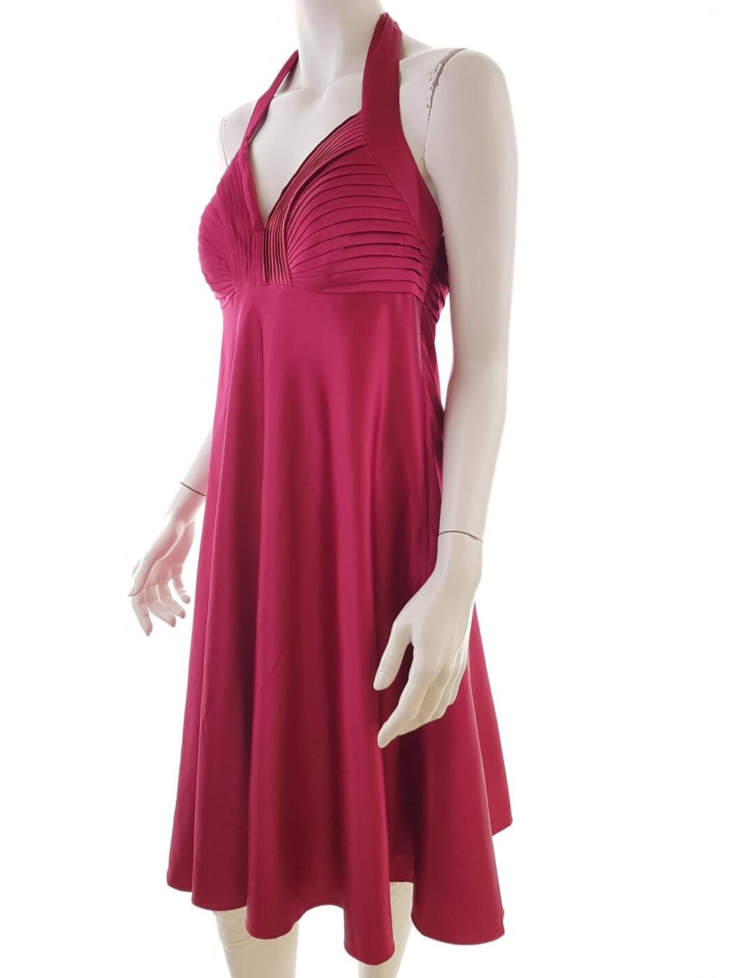 Debut Rozmiar 12 (40) Kolor Różowy Halter Suknia Balowa Sukienka Wieczorowa Bezrękawnik Midi Debut Rozmiar 12 (40) Kolor Różowy Halter Suknia Balowa Sukienka Wieczorowa Bezrękawnik Midi