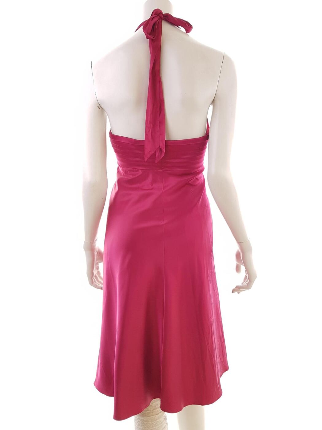 Debut Rozmiar 12 (40) Kolor Różowy Halter Suknia Balowa Sukienka Wieczorowa Bezrękawnik Midi Debut Rozmiar 12 (40) Kolor Różowy Halter Suknia Balowa Sukienka Wieczorowa Bezrękawnik Midi