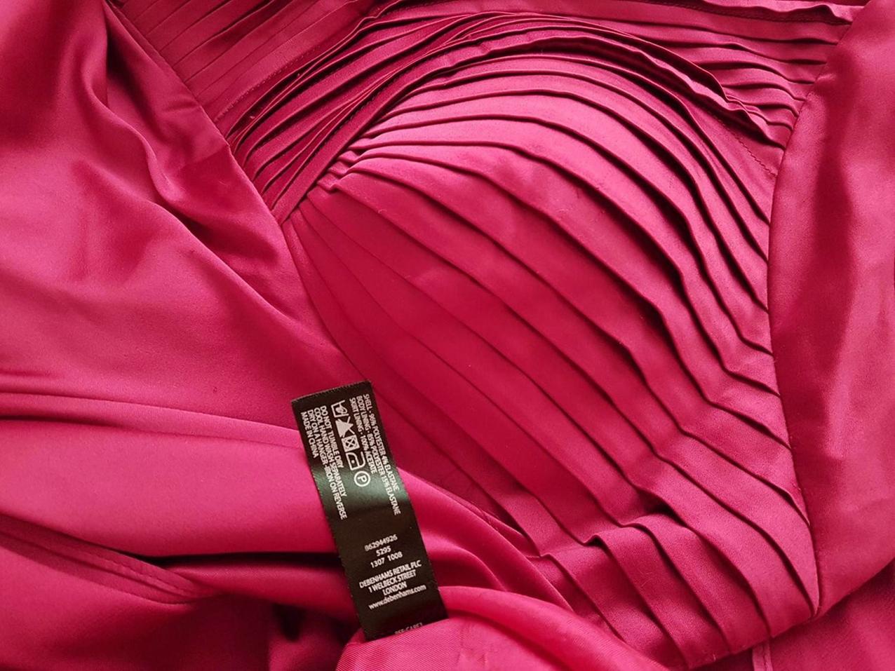 Debut Rozmiar 12 (40) Kolor Różowy Halter Suknia Balowa Sukienka Wieczorowa Bezrękawnik Midi Debut Rozmiar 12 (40) Kolor Różowy Halter Suknia Balowa Sukienka Wieczorowa Bezrękawnik Midi