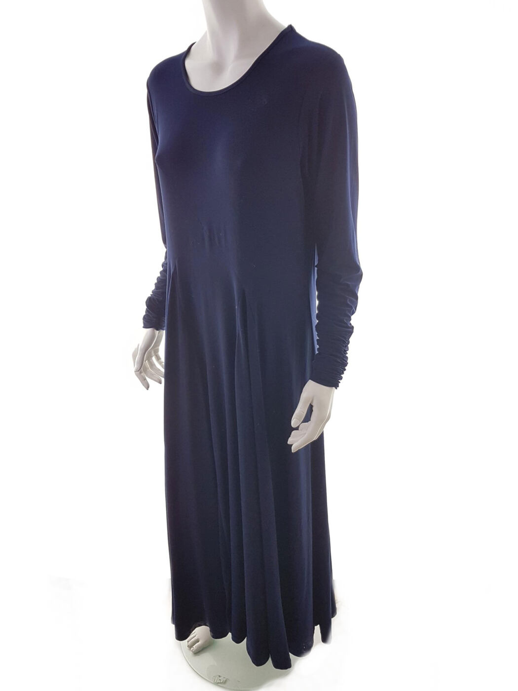 SOS Aabaya Vintage Rozmiar 56 Kolor Granatowy Okrągły dekolt Sukienka Maxi Długi rękaw Długa SOS Aabaya Vintage Rozmiar 56 Kolor Granatowy Okrągły dekolt Sukienka Maxi Długi rękaw Długa