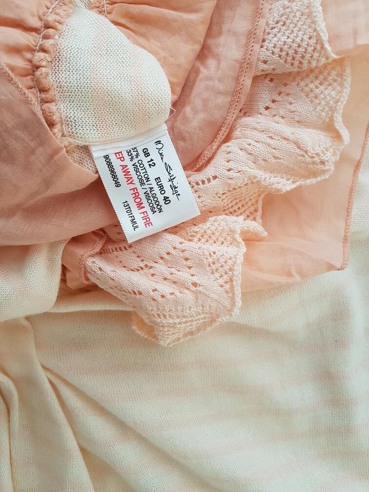 Miss selfridge Rozmiar 12 (40) Kolor Kremowy Dekolt U Sukienka Letnia Bezrękawnik Do Kolan Materiał Bawełna Miss selfridge Rozmiar 12 (40) Kolor Kremowy Dekolt U Sukienka Letnia Bezrękawnik Do Kolan Materiał Bawełna