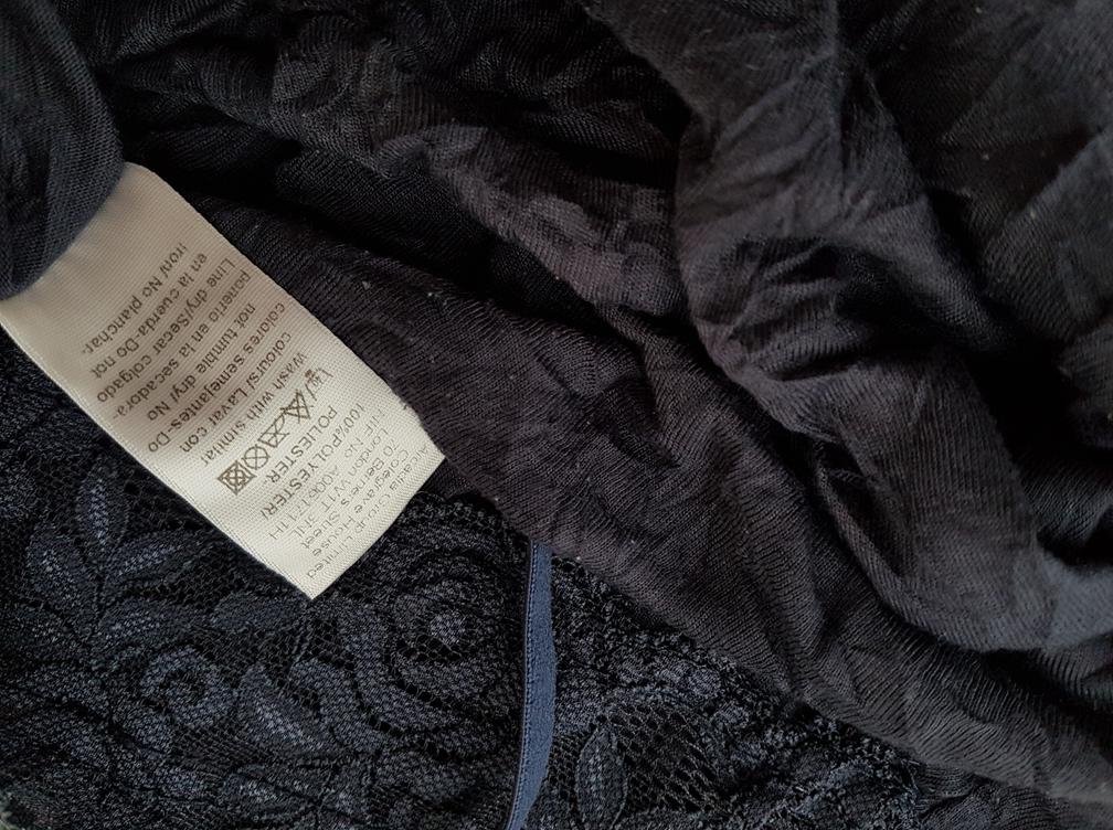 Essence Rozmiar 48 Kolor Granatowy Dekolt Serce Bluzka Bezrękawnik