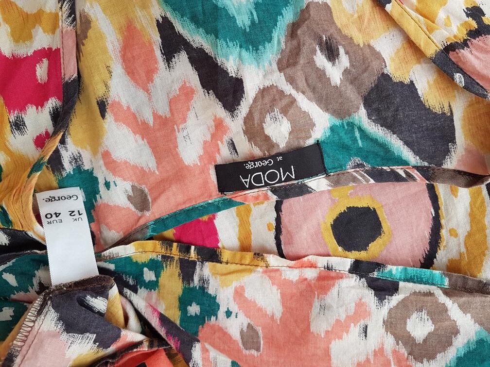 Moda at George Rozmiar 40 Kolor Żółty W serek Tunika Bluzka Bezrękawnik Materiał Bawełna 100% Moda at George Rozmiar 40 Kolor Żółty W serek Tunika Bluzka Bezrękawnik Materiał Bawełna 100%