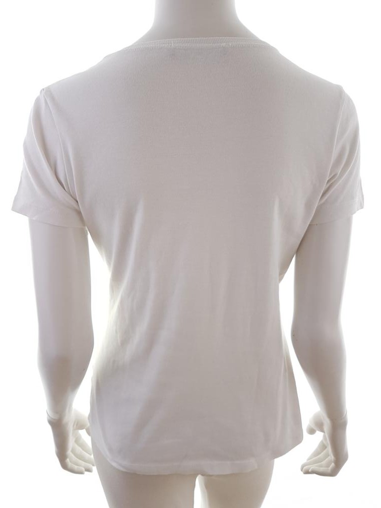 BETTY BARCLAY Rozmiar S Kolor Biały Okrągły dekolt T-Shirt Krótki rękaw