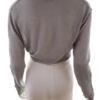 Intown Rozmiar M Kolor Szary Okrągły dekolt Bluzka Crop Top Długi rękaw Materiał Akryl