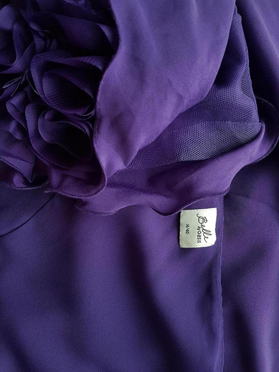 Belle by Oasis Rozmiar 14/40 Kolor Fioletowy Na Jedno Ramię Suknia Balowa Sukienka Wieczorowa Bezrękawnik Do Kolan Belle by Oasis Rozmiar 14/40 Kolor Fioletowy Na Jedno Ramię Suknia Balowa Sukienka Wieczorowa Bezrękawnik Do Kolan