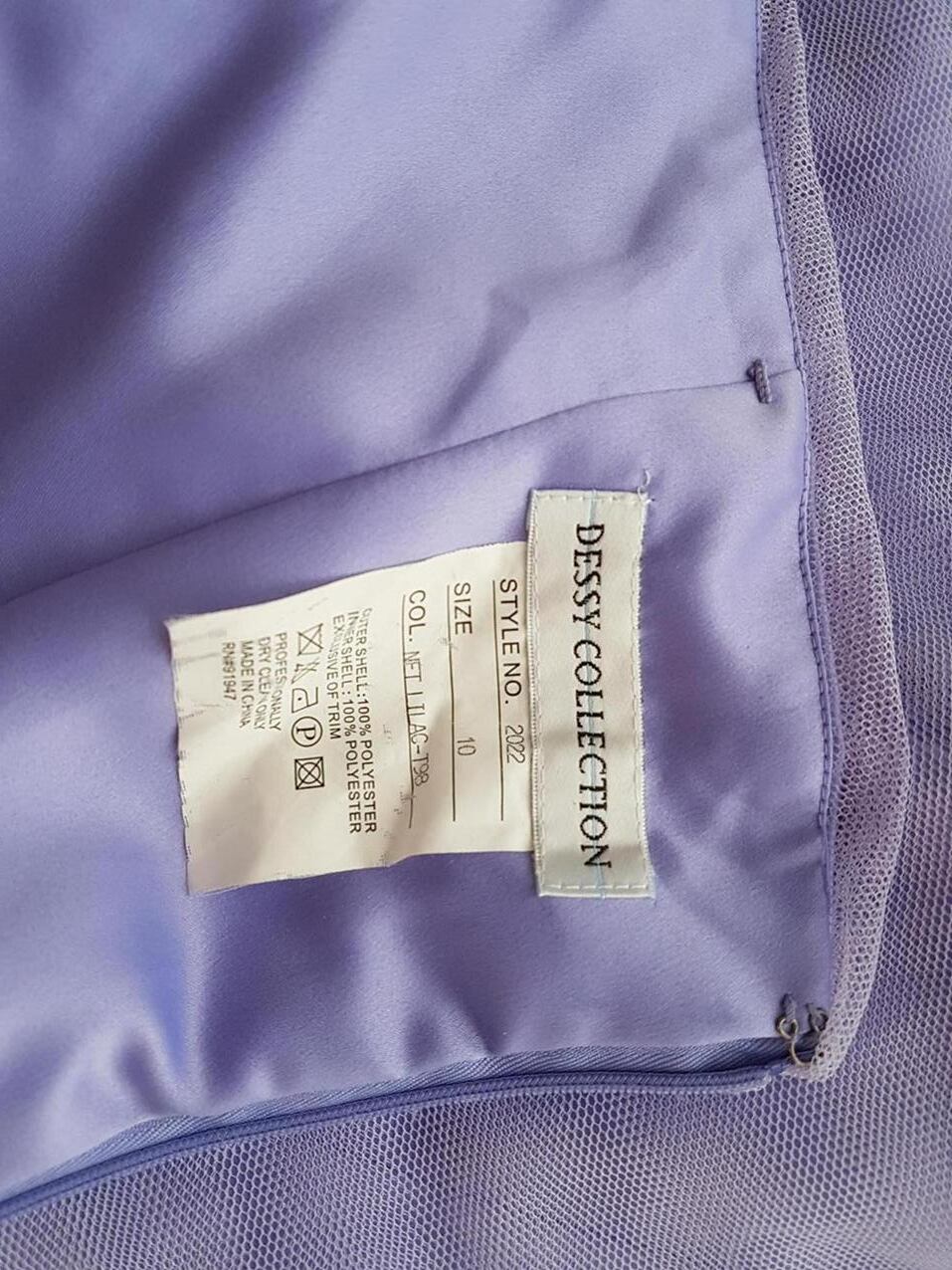 Dessy Collection Rozmiar 10 (38) Kolor Fioletowy Odkryte Ramiona Suknia Balowa Sukienka Wieczorowa Bezrękawnik Midi Dessy Collection Rozmiar 10 (38) Kolor Fioletowy Odkryte Ramiona Suknia Balowa Sukienka Wieczorowa Bezrękawnik Midi