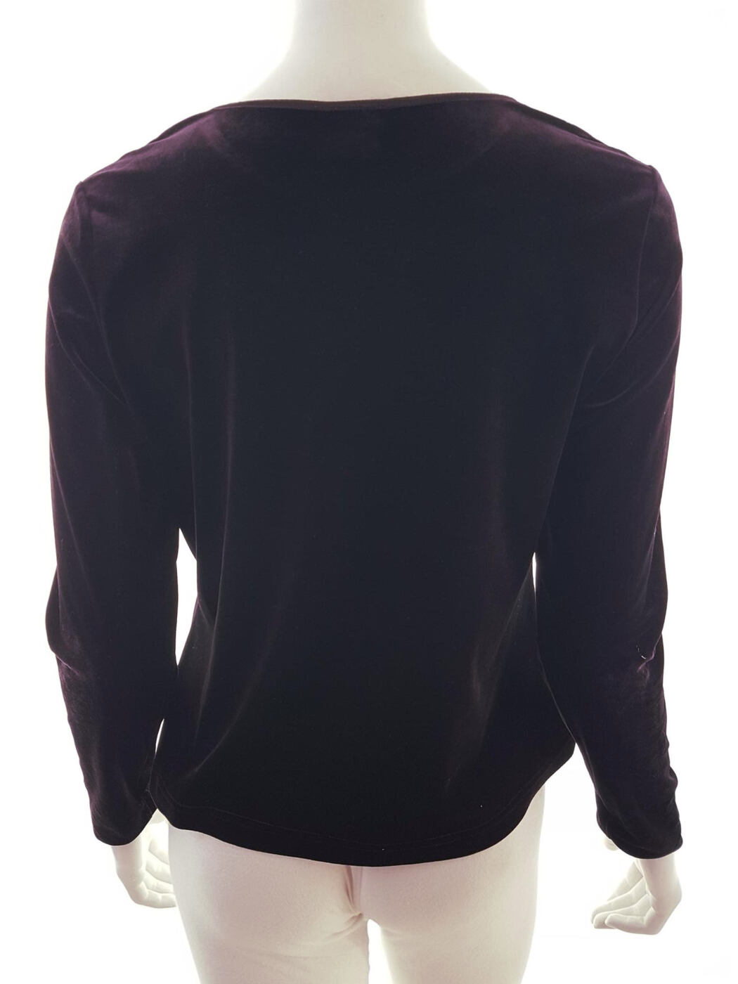 20180808_131323.jpg Laura ashley Rozmiar L Kolor Fioletowy Crew Neck Bluzka Długi rękaw