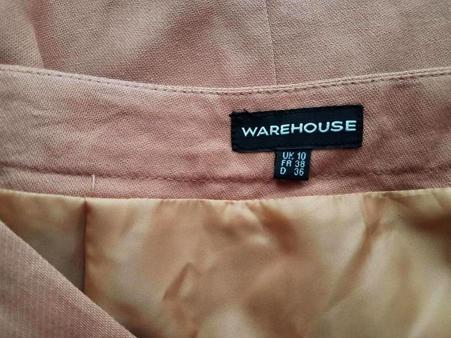 20180808_143920.jpg Warehouse Rozmiar 36 Kolor Różowy Spódnica Prosta i Ołówkowa Do Kolan Materiał Bawełna