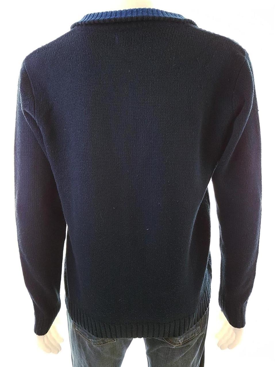 Pierre Cardin Rozmiar M Kolor Granatowy Męski Sweter Długi rękaw Materiał Akryl 100%