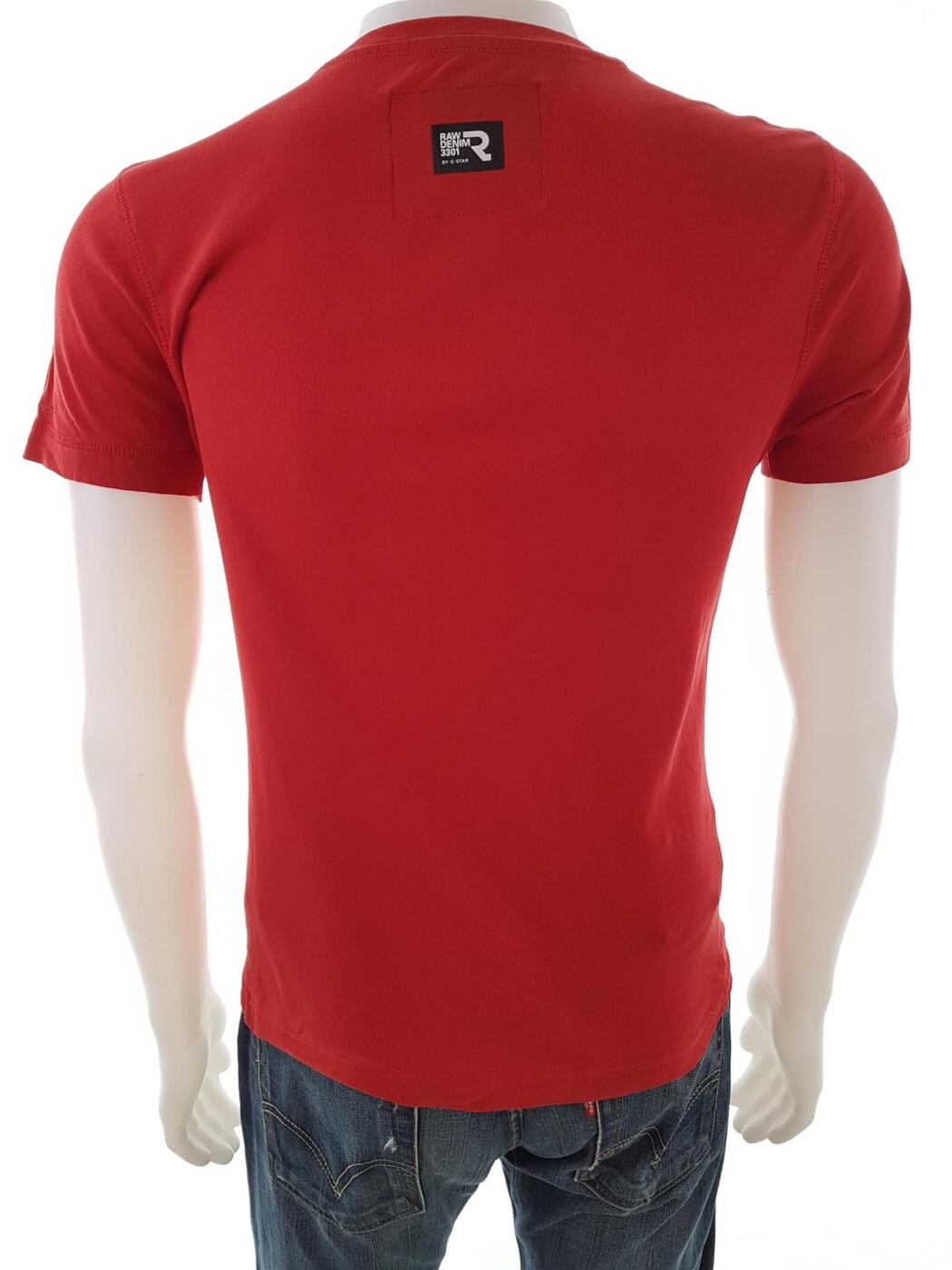 20180809_151722.jpg G-Star Rozmiar M Kolor Czerwony Męski T-Shirt Krótki rękaw Materiał Bawełna 100%