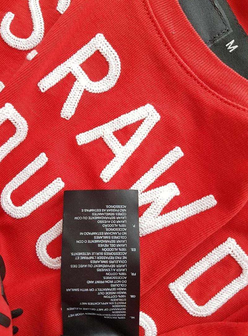 20180809_151831.jpg G-Star Rozmiar M Kolor Czerwony Męski T-Shirt Krótki rękaw Materiał Bawełna 100%