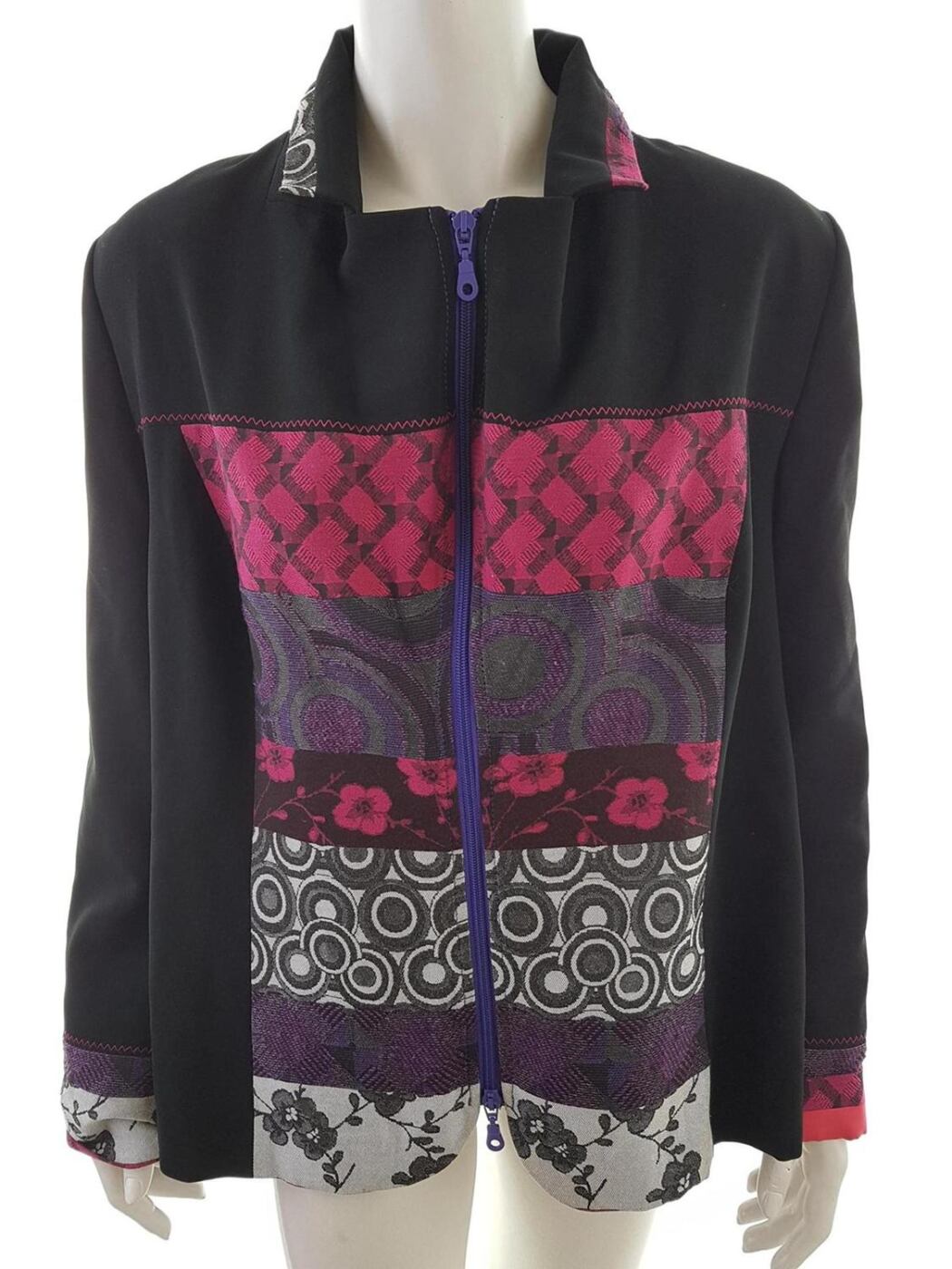 Avalon Collection Rozmiar 20 (48) Kolor Czarny Kurtka Długi rękaw