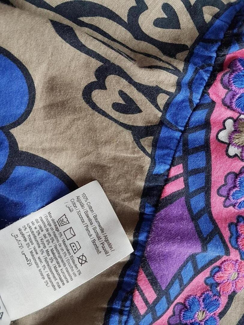 Denim Vero Moda Rozmiar S Kolor Beżowy Kwadratowy dekolt Sukienka Mini Bezrękawnik Krótka Materiał Bawełna 100% Denim Vero Moda Rozmiar S Kolor Beżowy Kwadratowy dekolt Sukienka Mini Bezrękawnik Krótka Materiał Bawełna 100%