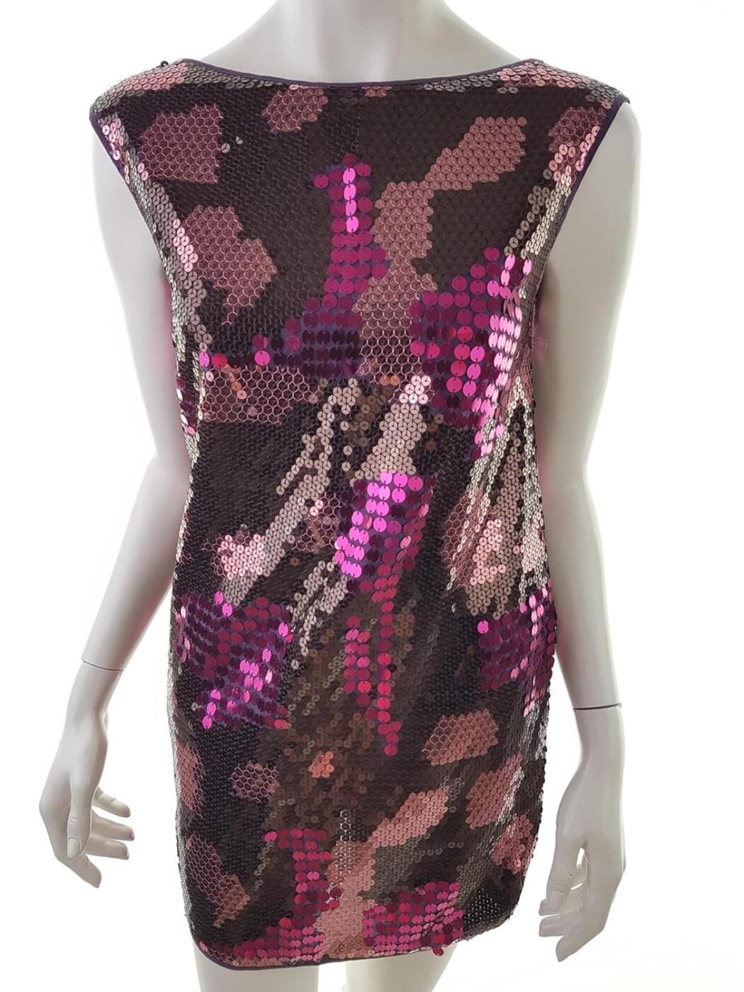 Oasis Rozmiar 10/36 Kolor Różowy W łódkę Sukienka Bodycon Bezrękawnik Krótka Materiał Bawełna 100%