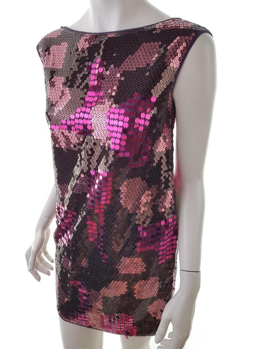 Oasis Rozmiar 10/36 Kolor Różowy W łódkę Sukienka Bodycon Bezrękawnik Krótka Materiał Bawełna 100%