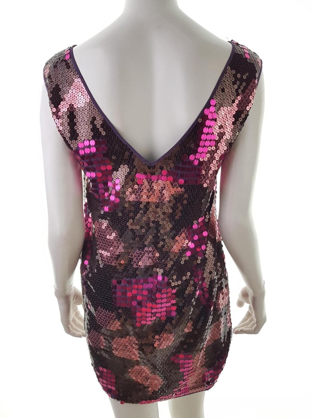 Oasis Rozmiar 10/36 Kolor Różowy W łódkę Sukienka Bodycon Bezrękawnik Krótka Materiał Bawełna 100%