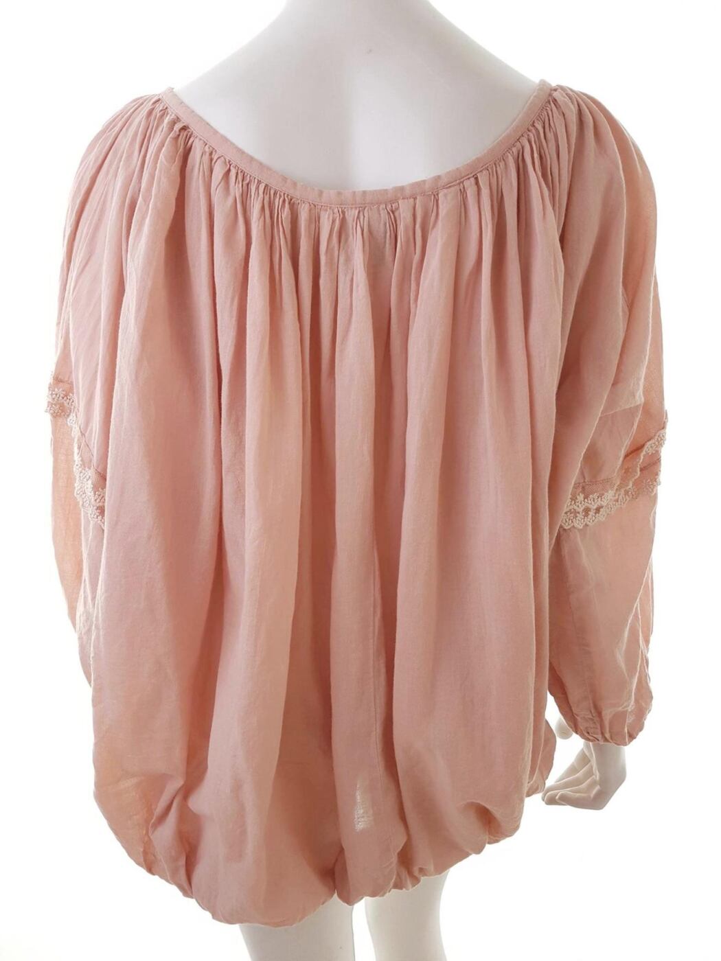 20180814_153557.jpg Havana Rozmiar 40 Kolor Różowy Keyhole Crew Neck Bluzka Długi rękaw Materiał Bawełna 100%
