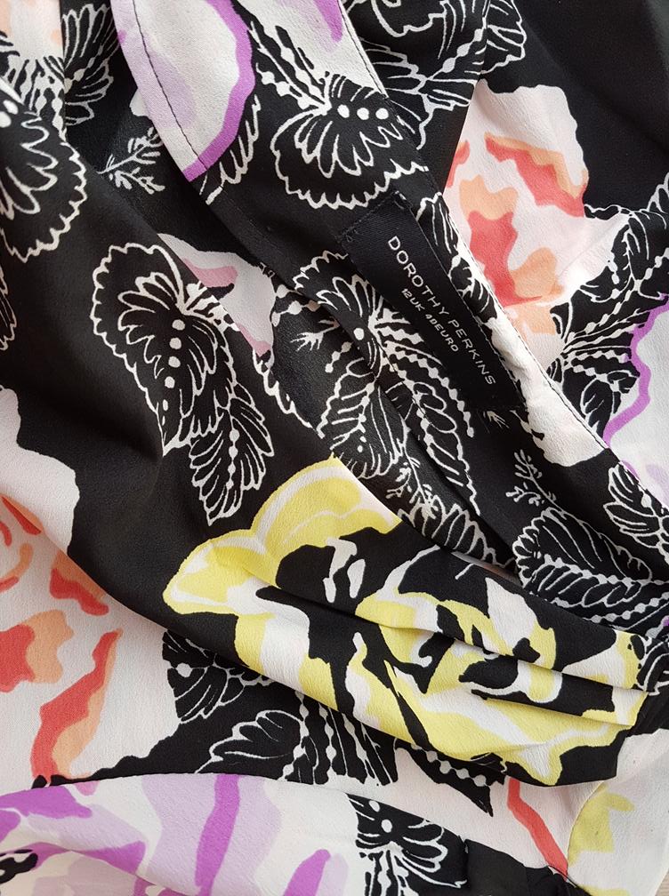 20180816_143218.jpg Dorothy perkins Rozmiar 40 Kolor Czarny W serek Bluzka Kopertowa Krótki rękaw