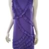 Monsoon Rozmiar 36 Kolor Fioletowy Okrągły dekolt Sukienka Bodycon Bezrękawnik Do Kolan