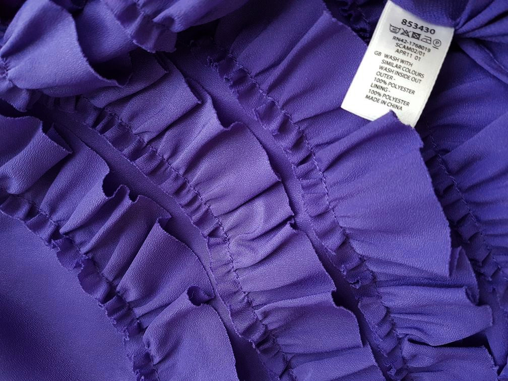 Monsoon Rozmiar 36 Kolor Fioletowy Okrągły dekolt Sukienka Bodycon Bezrękawnik Do Kolan Monsoon Rozmiar 36 Kolor Fioletowy Okrągły dekolt Sukienka Bodycon Bezrękawnik Do Kolan