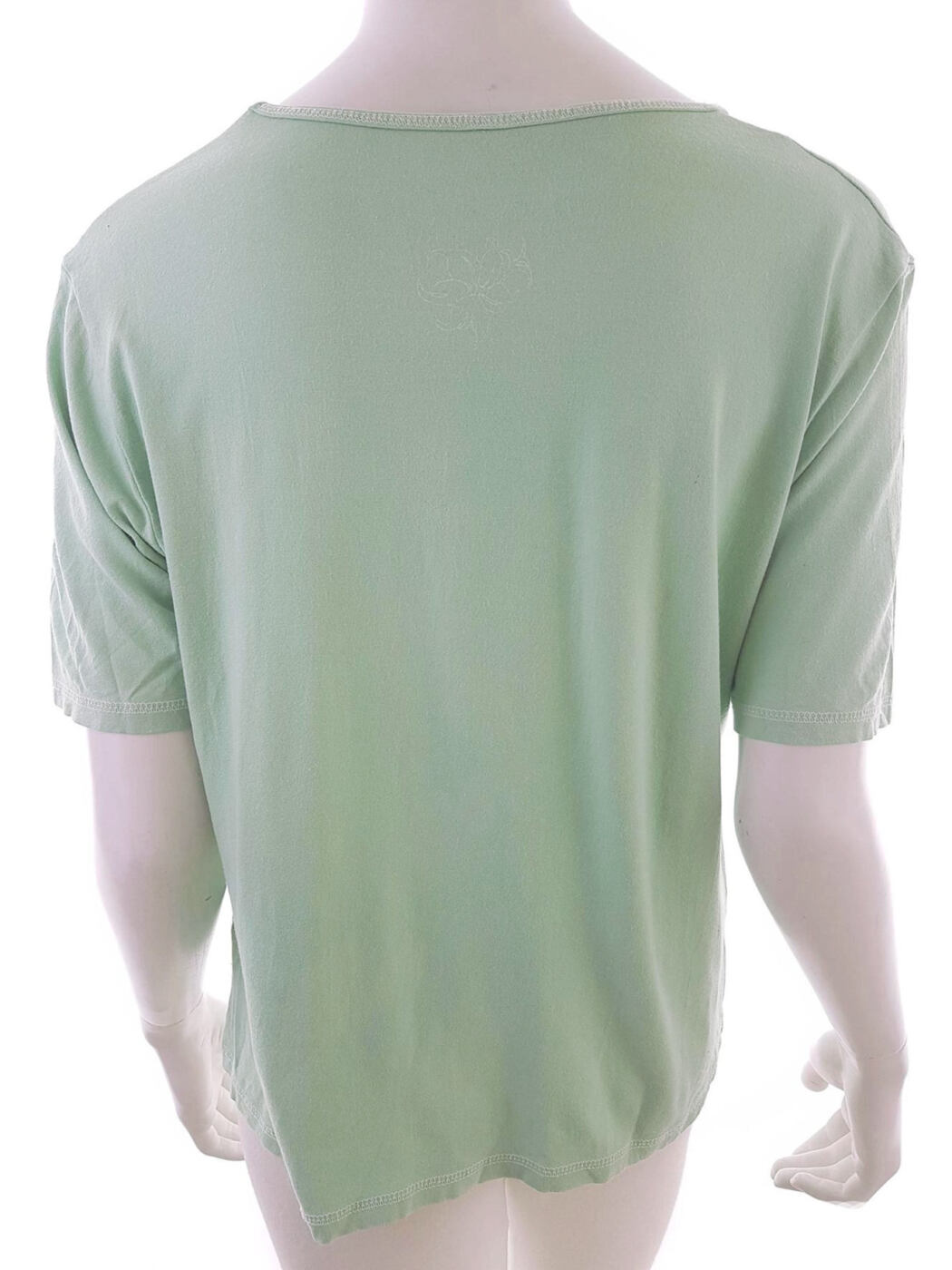 20180820_140943.jpg Pardon Rozmiar XL Kolor Miętowy Okrągły dekolt T-Shirt Krótki rękaw