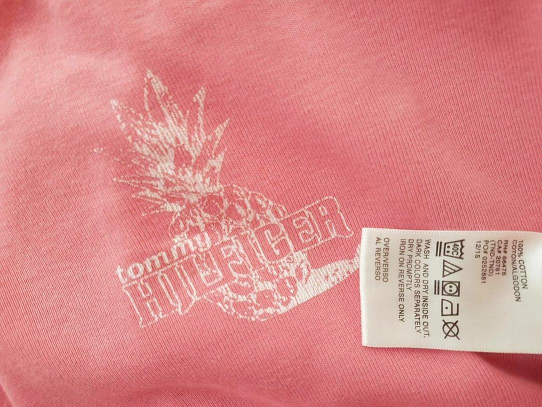 20180820_143841.jpg Tommy hilfiger Rozmiar XL Kolor Różowy Dekolt U Bluzka Bezrękawnik Materiał Bawełna 100%