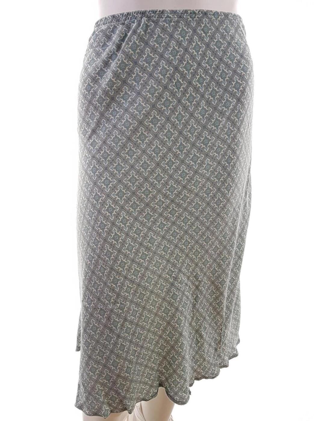 Happit Rozmiar 18 (46) Kolor Szary A-Line Spódnica Midi Materiał Wiskoza 100%