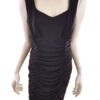 Carole Little Rozmiar 12 (40) Kolor Czarny Odkryte Ramiona Sukienka Bodycon Bezrękawnik Do Kolan