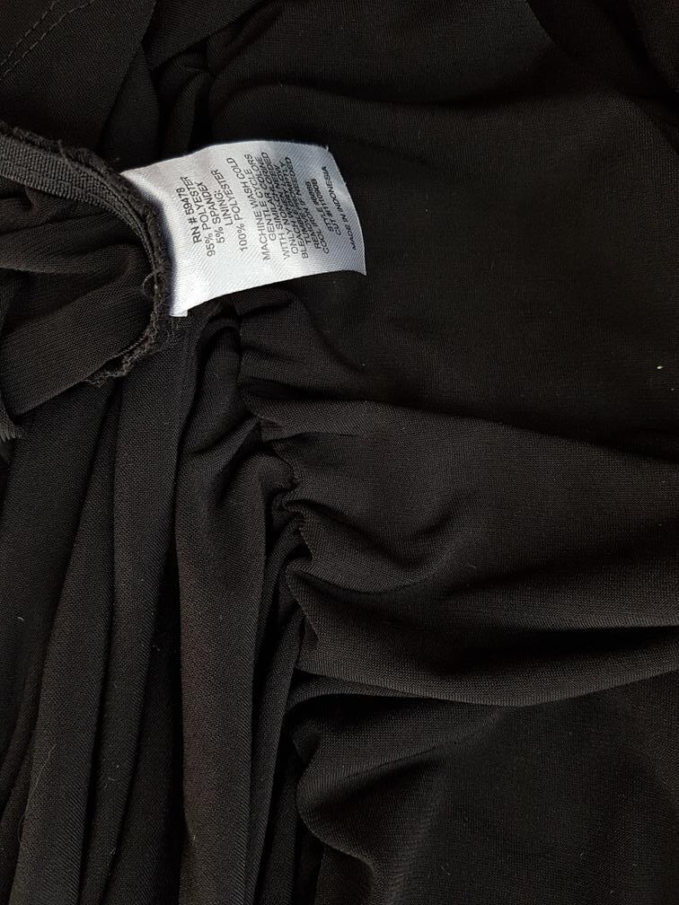 Carole Little Rozmiar 12 (40) Kolor Czarny Odkryte Ramiona Sukienka Bodycon Bezrękawnik Do Kolan