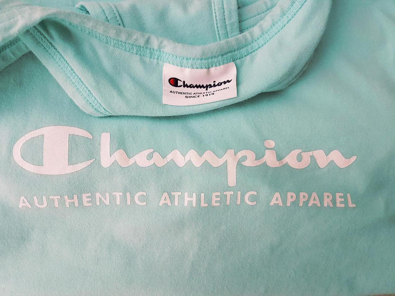 Champion Rozmiar XXL Kolor Niebieski Okrągły dekolt Bluzka Bezrękawnik Materiał Bawełna